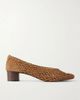 LE MONDE BERYL Woven 40 suede pumps - 1