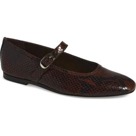 Le Monde Béryl Le Monde Béryl Mary Jane Snake Embossed Ballet Flat