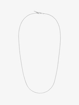 LE MOWE Minimalist Versatile Chain Necklace [Silver]