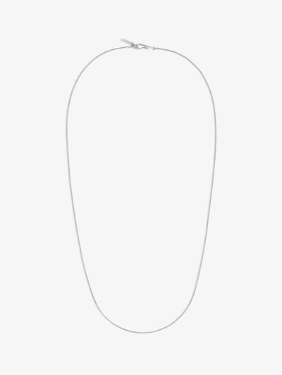 LE MOWE Minimalist Versatile Chain Necklace [Silver]