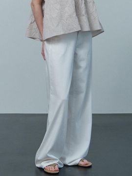LE soft cotton wide denim (WHITE)