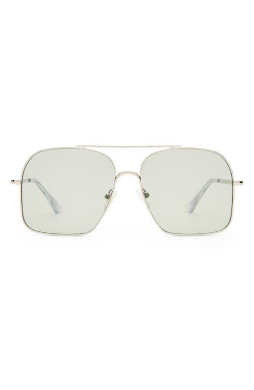 Le Specs Le Specs Civelle 57mm Gradient Square Aviator Sunglasses