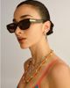 Le Specs Le Specs Cubito sunglasses in brown tort - 1