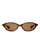 Le Specs Le Specs Duskfall slim sunglasses in brown - 4