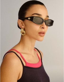 Le Specs Le Specs Glaciem slim sunglasses in black