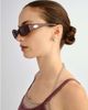 Le Specs Le Specs Glaciem slim sunglasses in burgundy-Red - 2