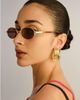 Le Specs Le Specs Icicle slim sunglasses in smoky brown - 1