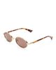 Le Specs Le Specs Icicle slim sunglasses in smoky brown - 3