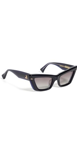 Le Specs Le Specs Le Specs x Alemais Lucia Sunglasses French Navy One