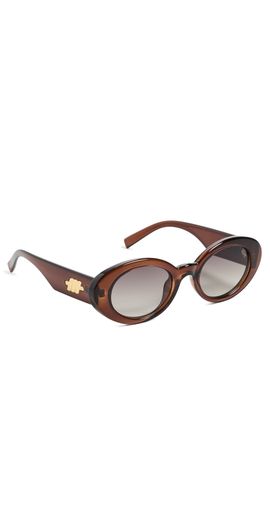 Le Specs Le Specs Nouveau Vie Sunglasses Chocolate Brown One