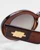 Le Specs Le Specs Nouveau Vie Sunglasses Chocolate Brown One - 5