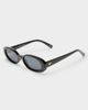 Le Specs Le Specs outta love oval sunglasses in black - 3
