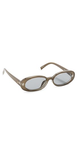 Le Specs Le Specs Outta Love Sunglasses Olive Pearl One