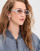 Le Specs Le Specs Outta Love Sunglasses Silver Pearl One - 3
