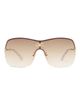 Le Specs Le Specs Paralell Universe visor sunglasses in gold graduated tint - 4