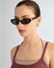 Le Specs Le Specs Popalicious slim sunglasses in black-Brown - 3