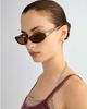 Le Specs Le Specs Popalicious slim sunglasses in brown - 2