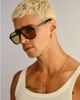 Le Specs Le Specs Tragic Magic aviator sunglasses in black and olive-Green - 2