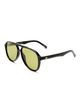 Le Specs Le Specs Tragic Magic aviator sunglasses in black and olive-Green - 4