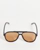 Le Specs Le Specs tragic magic aviator sunglasses in black tan-Brown - 3