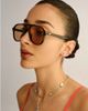 Le Specs Le Specs Tragic Magic aviator sunglasses in black with tan tint - 3