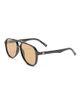 Le Specs Le Specs Tragic Magic aviator sunglasses in black with tan tint - 4