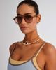 Le Specs Le Specs tragic magic aviator sunglasses in brown with brown lens-Black - 1