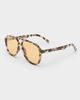 Le Specs Le Specs tragic magic aviator sunglasses in cookie tort with amber lens-Brown - 3