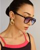 Le Specs Le Specs Tragic Magic aviator sunglasses in Tokyo blue tint - 2