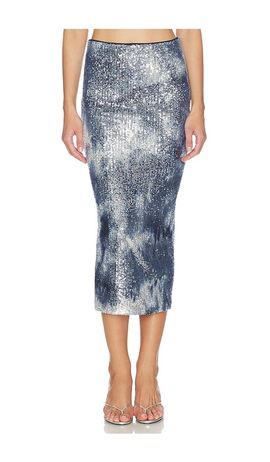 Le Superbe Le Superbe Shibori Shine Liza Skirt