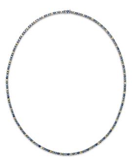 Le Vian Couture Bloomingdale's Fine Collection Montana Sapphire Ombre Necklace in 14K White Gold, 24