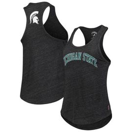LEAGUE COLLEGIATE WEAR Women's League Collegiate Wear Black Michigan State Spartans Two-Hit