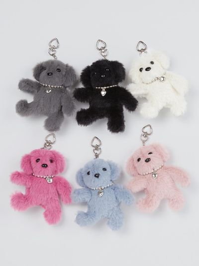 leathery Lovely Puppy Key Ring [6 COLOR]