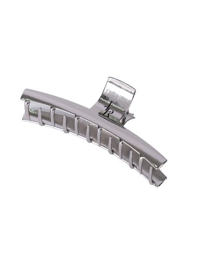 leathery Venice Silver Hair Claw_Glossy Metal