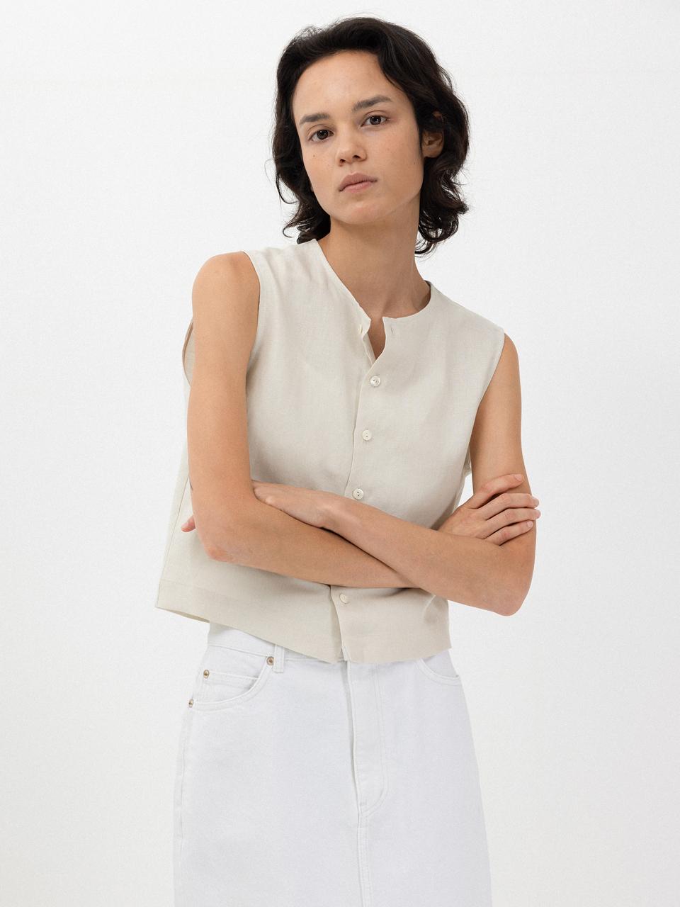 L’EAU Keira blouse_natural