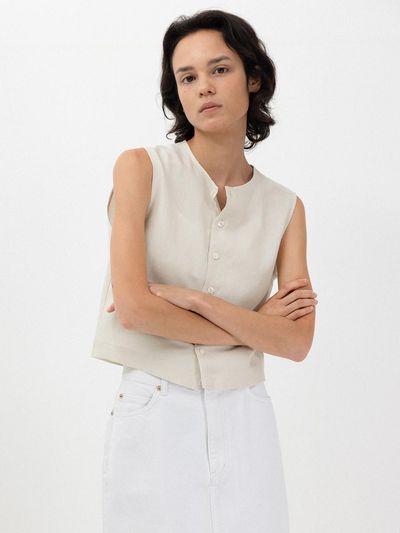 L’EAU Keira blouse_natural