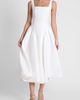 LEAU LEAU Chloe Corset Midi Dress in White, Women's at Urban Outfitters - 1