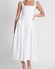 LEAU LEAU Chloe Corset Midi Dress in White, Women's at Urban Outfitters - 2