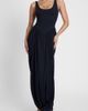 LEAU LEAU Dionysus Sculpt Drape Midi Dress in Black, Women's at Urban Outfitters - 2