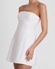 LEAU LEAU Eres Strapless Bustier Mini Dress in White, Women's at Urban Outfitters - 2