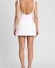 LEAU LEAU Estelle Sleeveless Bustier Mini Dress in White, Women's at Urban Outfitters - 5