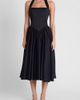 LEAU LEAU Hart Halter Corset Midi Dress in Black, Women's at Urban Outfitters - 1