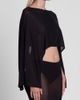 LEAU LEAU Imogen Sheer Mesh Cape Top in Black, Women's at Urban Outfitters - 4