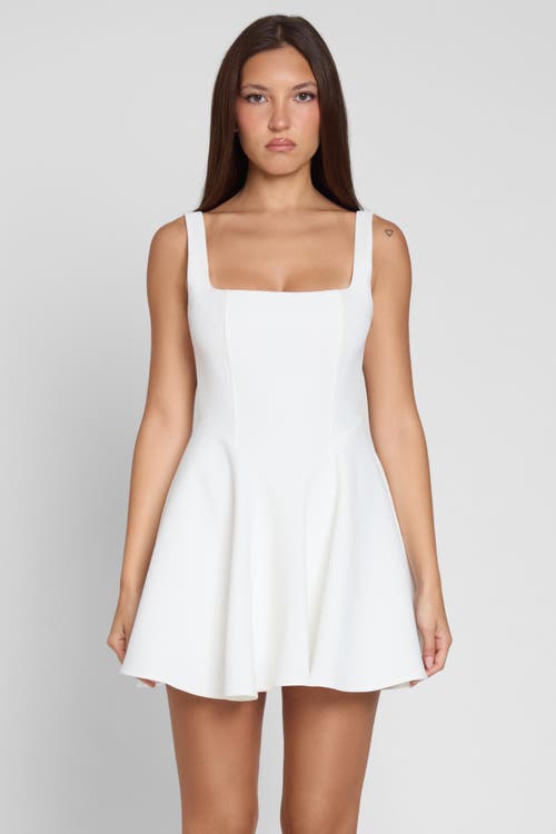 LEAU LEAU Sloane Square Neck Corset Mini Dress