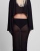 LEAU LEAU Vesper Sheer Mesh Knee Length Skirt in Black, Women's at Urban Outfitters - 5