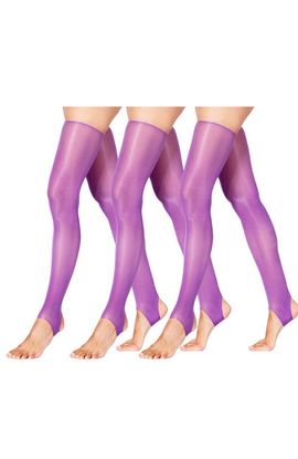 LECHERY® LECHERY® 3-Pack Glossy Stirrup Party Thigh Highs