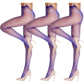 LECHERY® LECHERY® 5-Pack Glossy Sheer Party Tights for Women