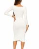 LECHERY® LECHERY® X Yahaira Contour Midi Bodycon Dress with Long Sleeves - 3