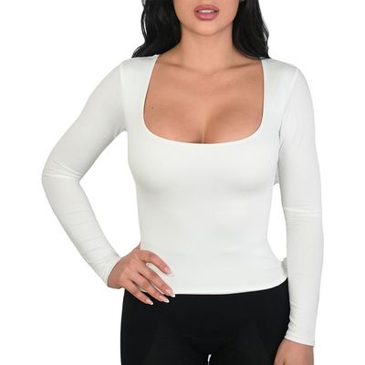 LECHERY® LECHERY® X Yahaira Essential Top Long Sleeve Scoop Neck