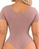 LECHERY® LECHERY® X Yahaira Happy Cami Shaper Bodysuit Short Sleeves Top - 3
